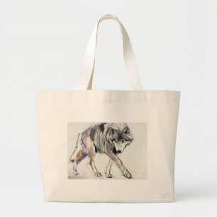 Wolf Large Tote Bag