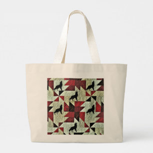 Wolf Large Tote Bag