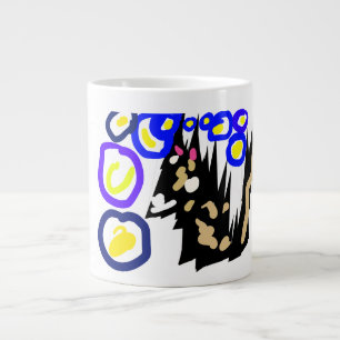 Wolf latte Halloween fun Large Coffee Mug