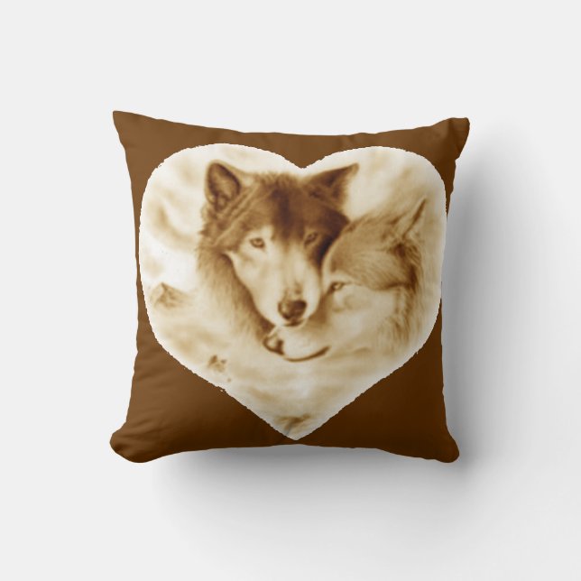 Wolf Love Cushion (Front)