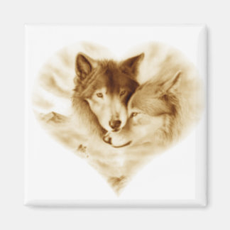 Wolf Love Magnet