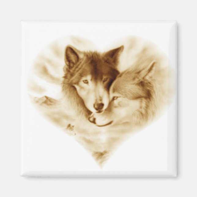 Wolf Love Magnet (Front)