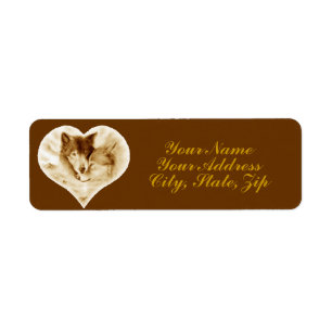 Wolf Love Return Address Label