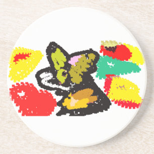 Wolf lovely autumn coaster