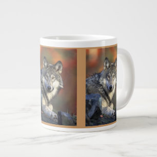 Wolf Lovers Art Large Coffee Mug