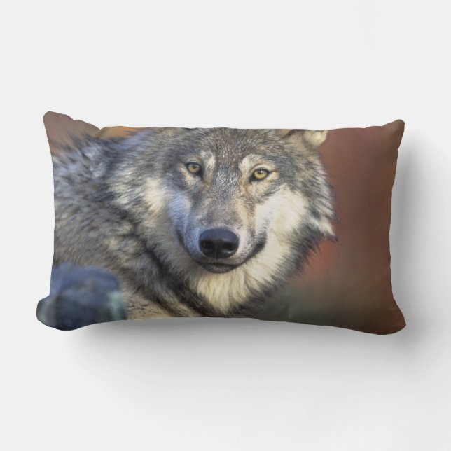 Wolf Lovers Art Lumbar Cushion (Front)