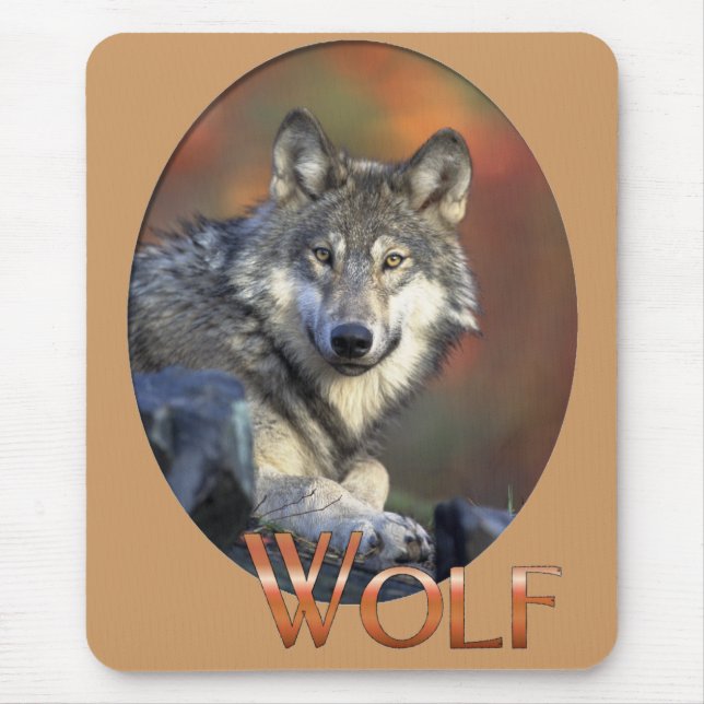 Wolf Lovers Art Mouse Pad (Front)