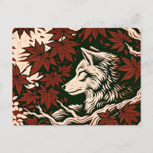 Wolf lovers artwork nature love Wolves             Postcard