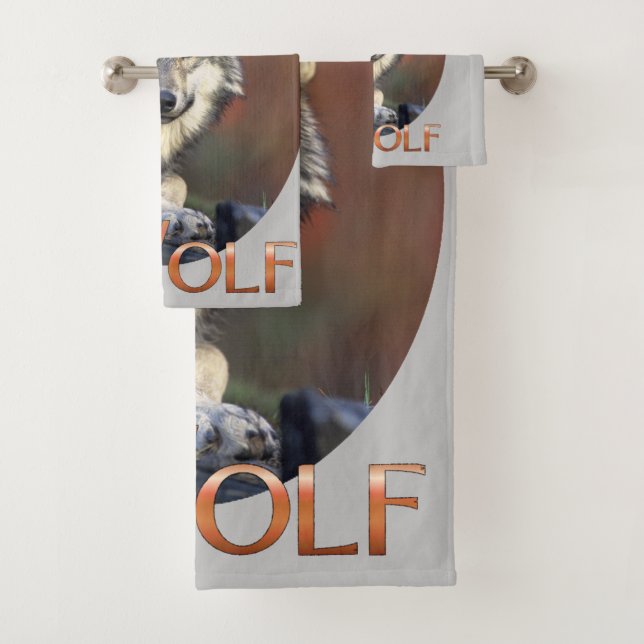 Wolf Lovers Bath Towel Set (Insitu)