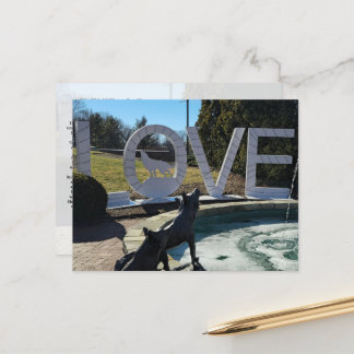 Wolf LOVEworks Sign Postcard