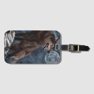 Wolf Luggage tag