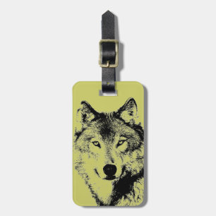 Wolf Luggage Tag