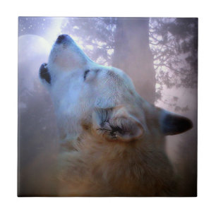 Wolf Magic Art Tile