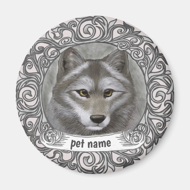 Wolf  magnet (Front)