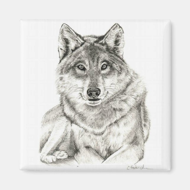 Wolf Magnet (Front)
