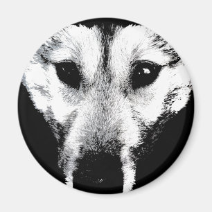 Wolf Magnet Arctic Wolf Pup Fridge Magnets & Gift