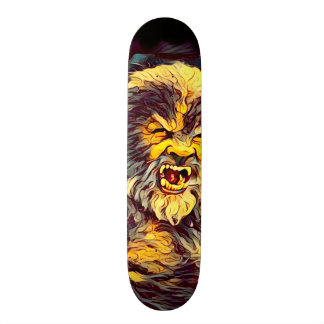 Wolf Man Airbrush Skateboard