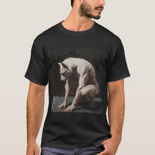 Wolf Man Painting - T-Shirt