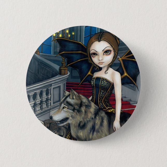 "Wolf Manor" Button (Front)