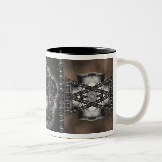 Wolf Medicine Two-Tone Coffee Mug (Right)