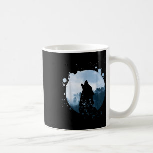 Wolf Men Silhouette Animal Motif Environmental Coffee Mug