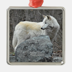 Wolf Metal Ornament