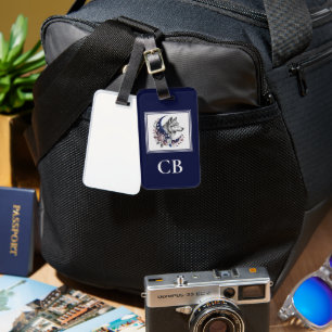 Wolf & Moon Custom Luggage Tag