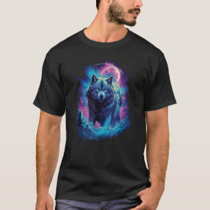 Wolf Moon Howling Lone Funny Wolves pack of wolves T-Shirt