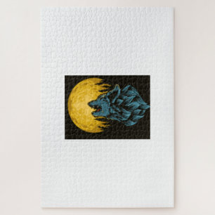 Wolf Moon Jigsaw Puzzle