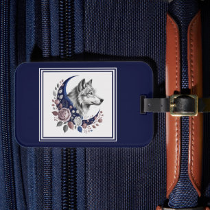 Wolf & Moon Luggage Tag