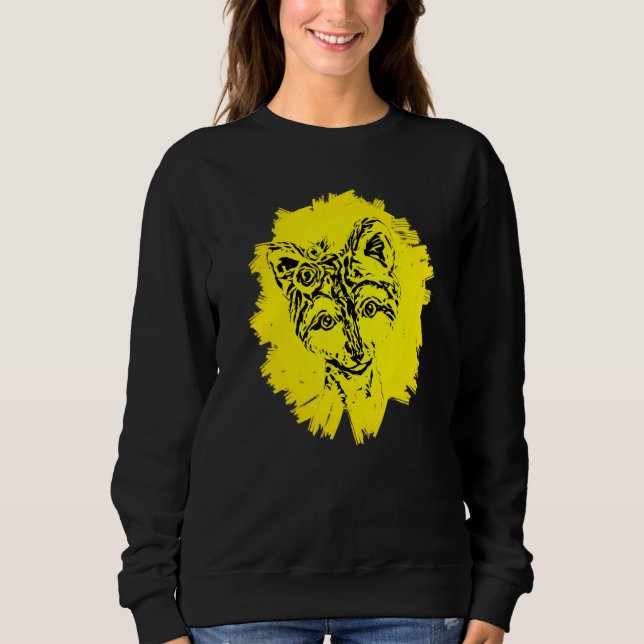 Wolf Moon Motif Pack Wild Lupus Colourful Wolves D Sweatshirt (Front)