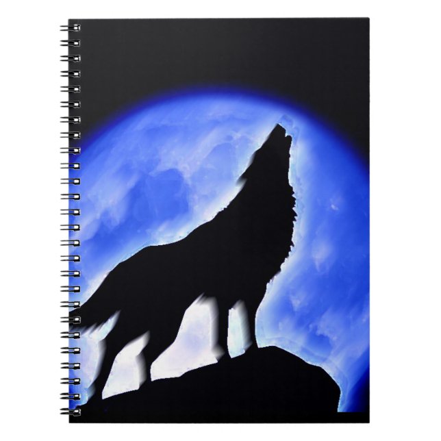Wolf & Moon Notebook (Front)