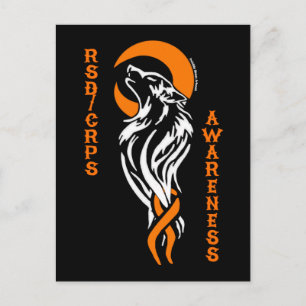 WOLF/MOON...RSD/CRPS POSTCARD