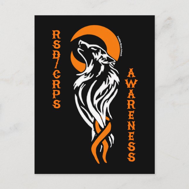 WOLF/MOON...RSD/CRPS POSTCARD (Front)