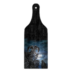 Wolf Moon - Wolf with Golem Cutting Board
