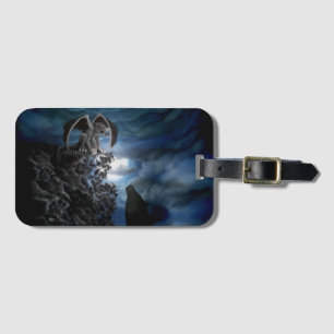Wolf moon - Wolf with Golem Luggage Tag