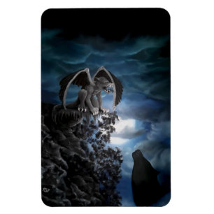 Wolf Moon - Wolf with Golem Magnet