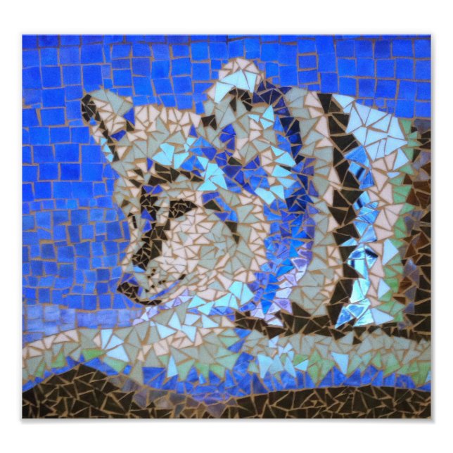 Wolf Mosaic Photo Print (Front)