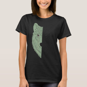 Wolf Motif Predator Face Wolfs T-Shirt