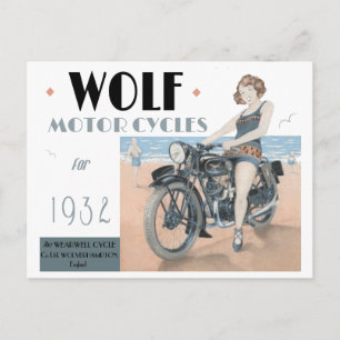 Wolf Motorcycles Postcard
