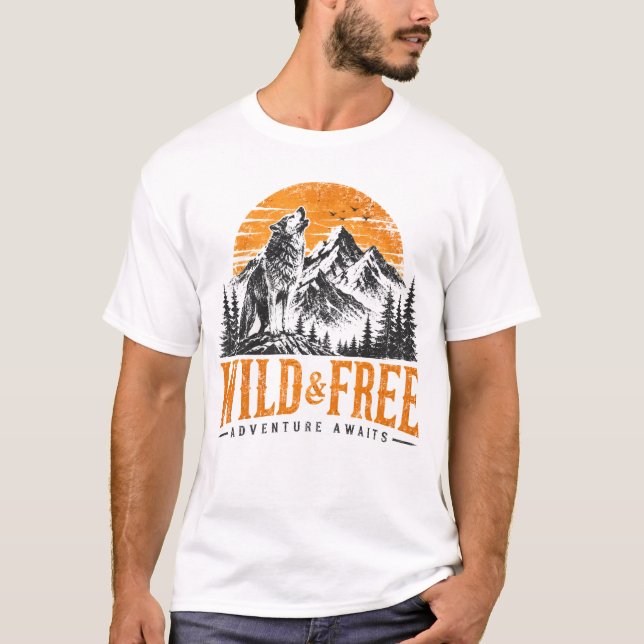 Wolf Mountain Adventure T-Shirt National Park (Front)