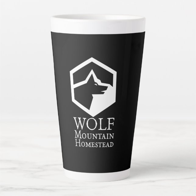 Wolf Mountain Homestead Latte Mug (Front)