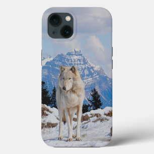 Wolf & Mountain Wolf-Lover Wildlife Art iPhone Case
