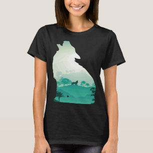Wolf Mountain Wolf Wild Animal Endangered Animal A T-Shirt