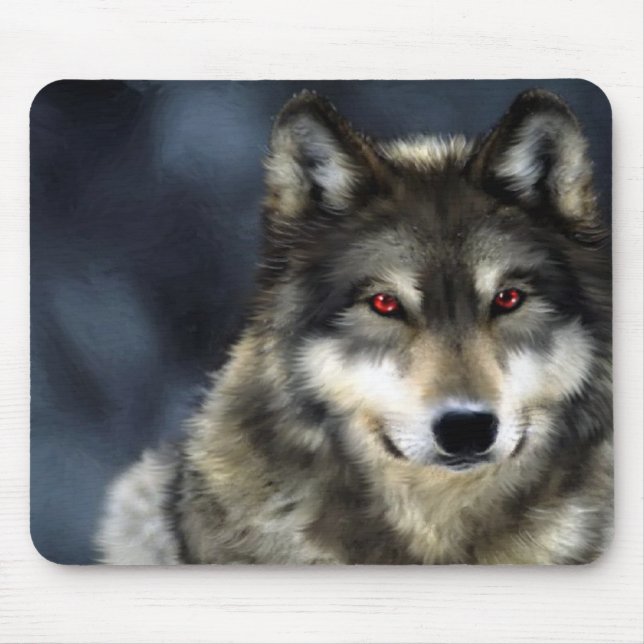 wolf mouse pad (Front)