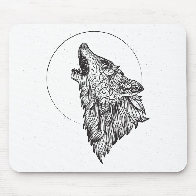 Wolf Mouse Pad (Front)