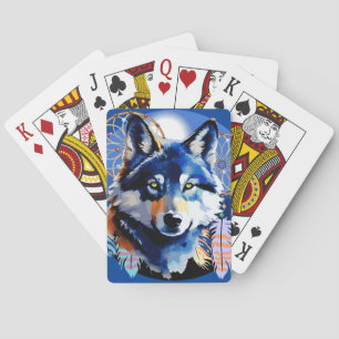Wolf Native Animal Spirit Playing Cards