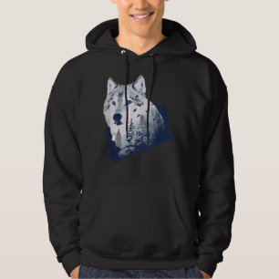 Wolf Nature Forest Outdoor Wolves Hiking Wolf Love Hoodie