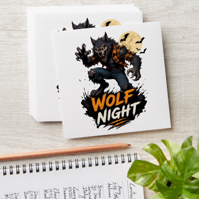 Wolf Night Halloween Graphic Envelope (Stacked)