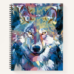 Wolf Notebook - Blue Wolf Writing Pad